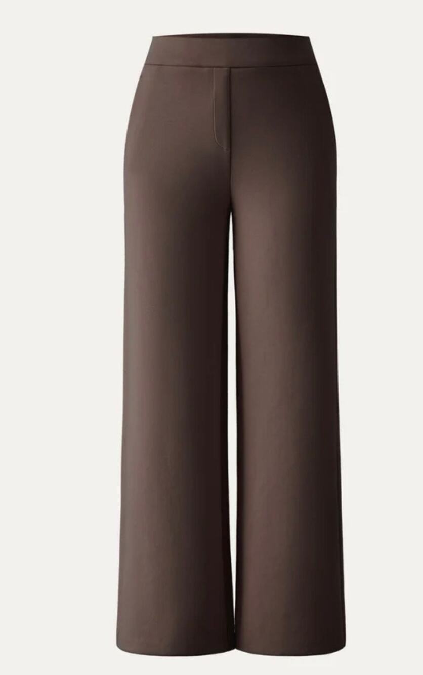 OGLmove High Rise Wide Leg Trouser Pants Brown Size XL New With Tags